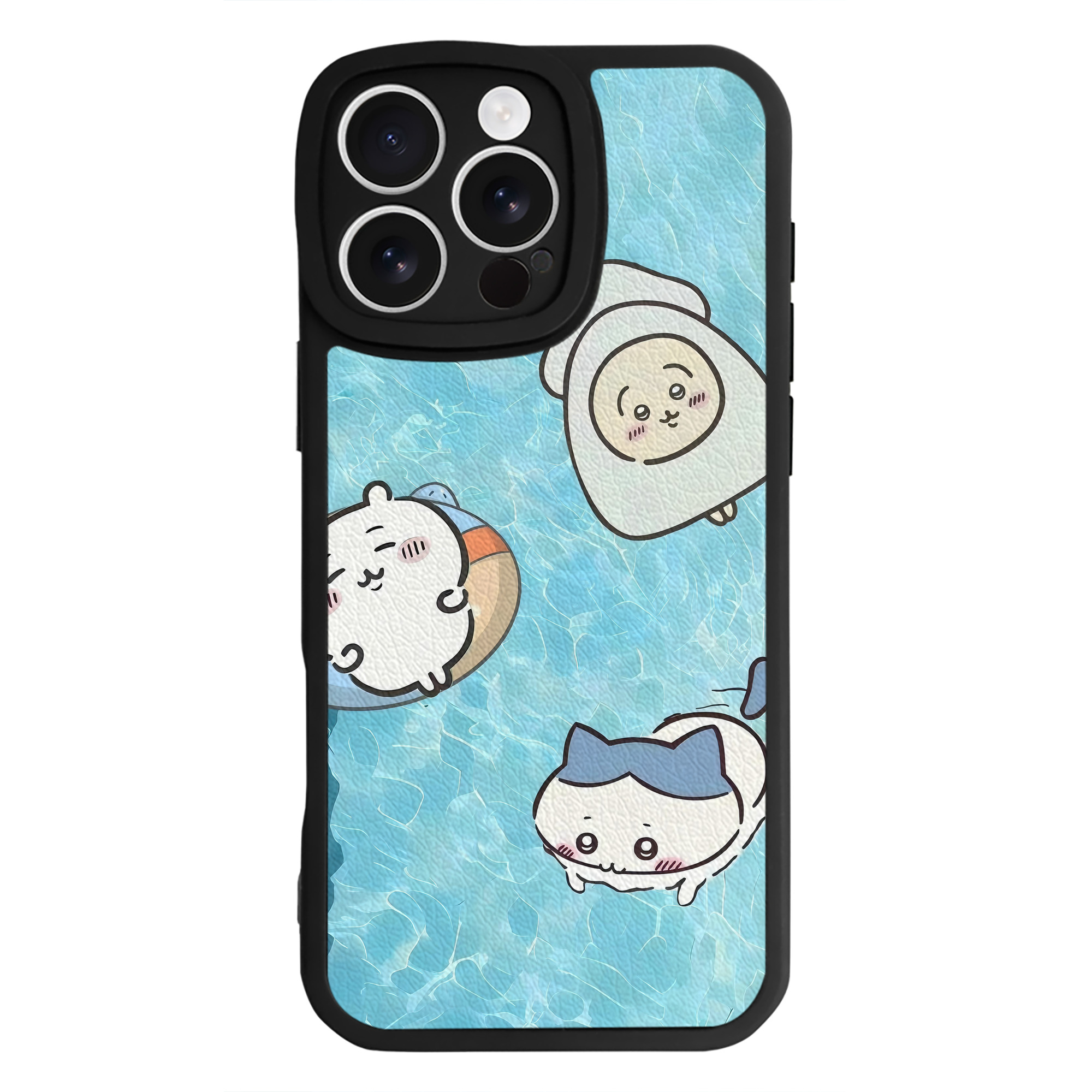 （画像用） ちいかわ Chii-kawa 【iPhone 16シリーズ対応】シリコンスマホケース（レザー調） 材質：シリコン